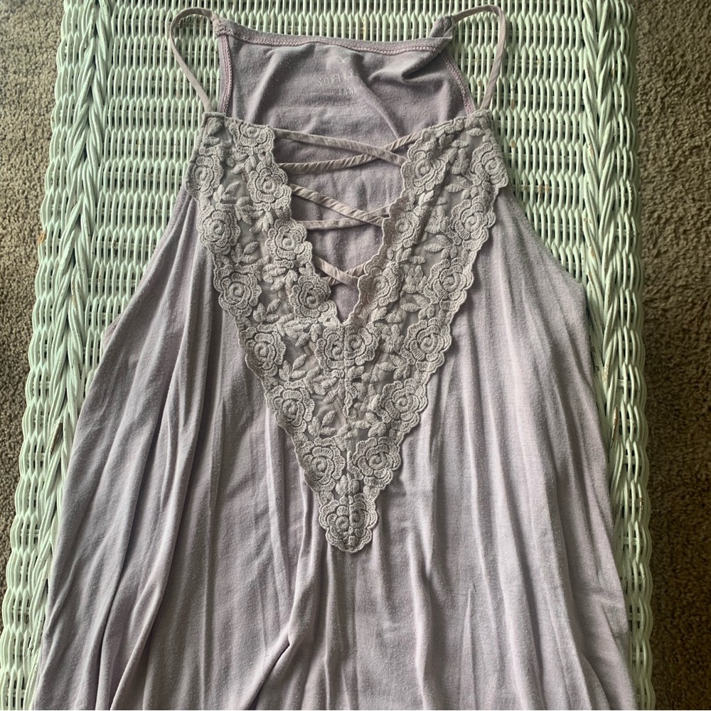 American Eagle Outfitters Soft & Sexy Purple Tank